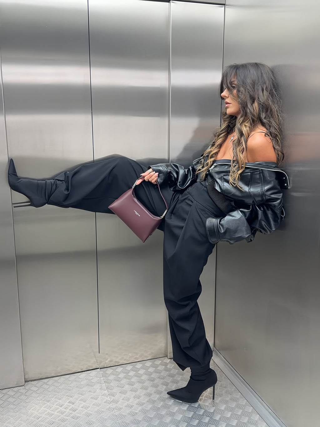 RANDY trousers with accented pleats