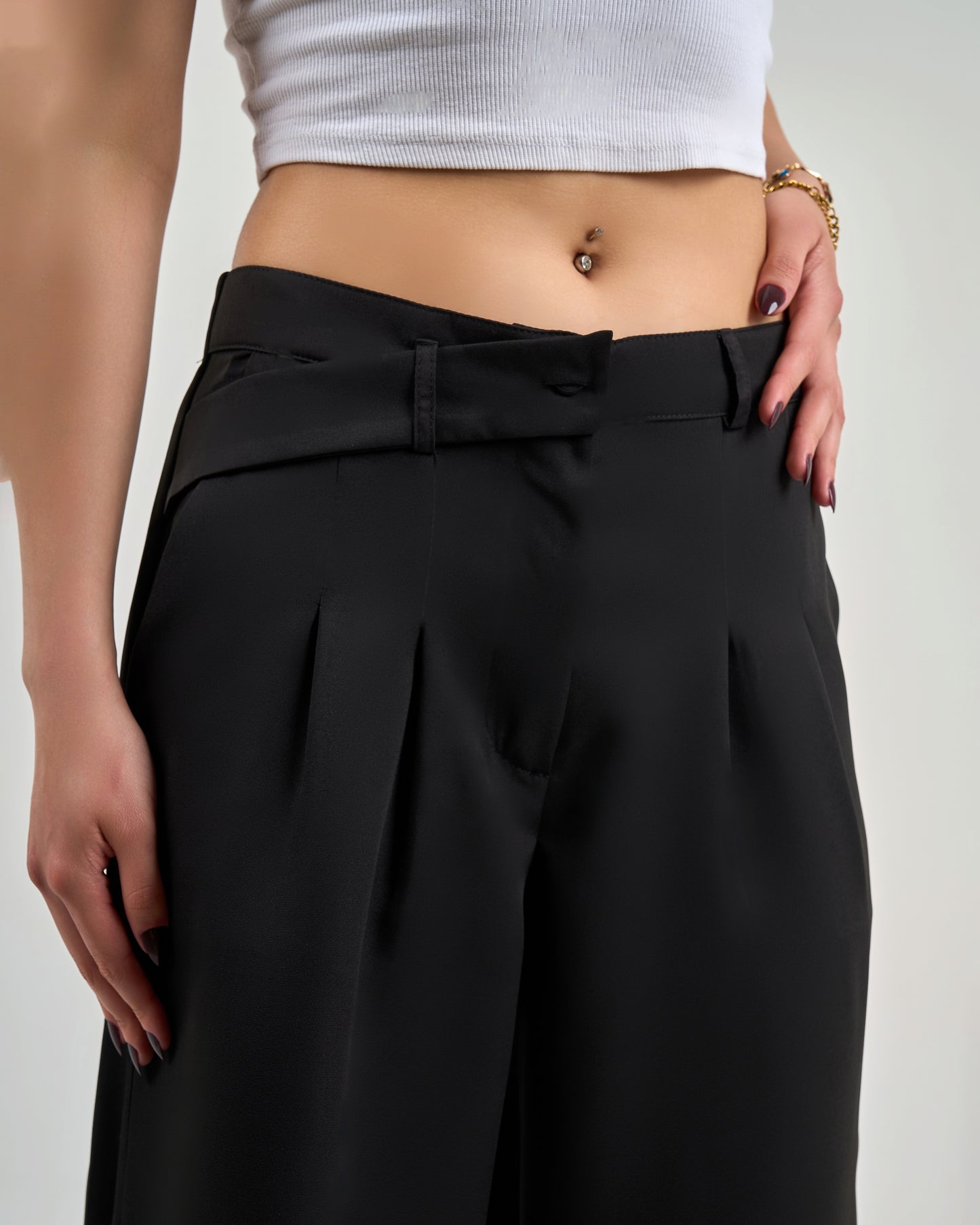 Seam trousers fabric decorative belt