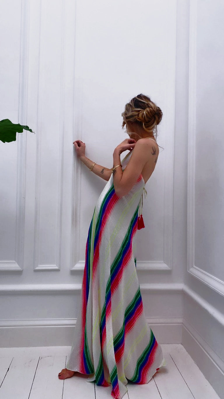 Rainbow Strappy Dress
