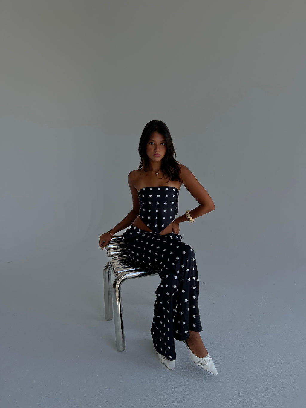 "Midnight Polka Summer Set"