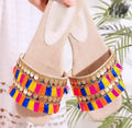 MOROCCO PATTERNED FLAT SLIPPERS