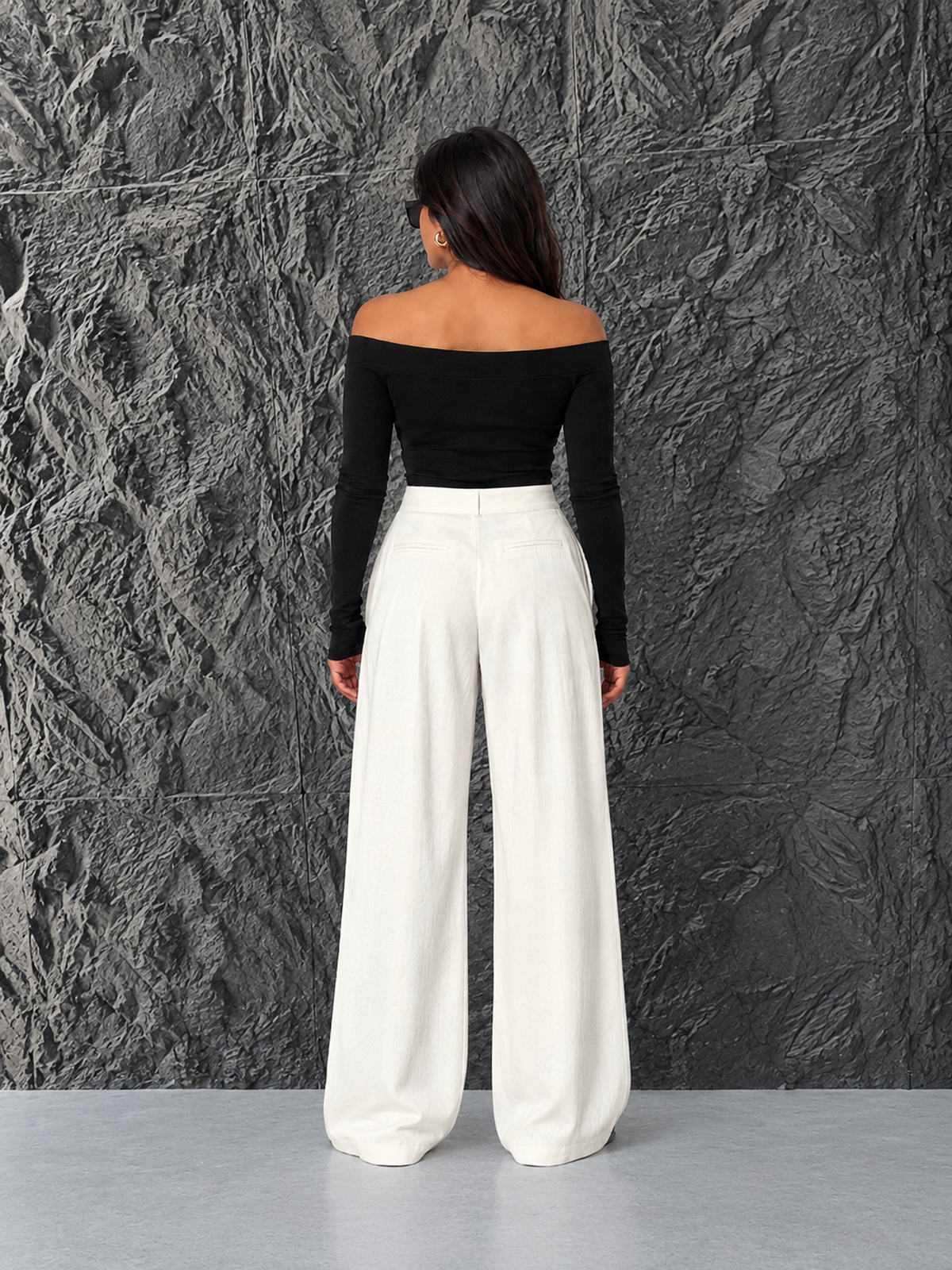 Elara Wide-Leg Pants-Ivory
