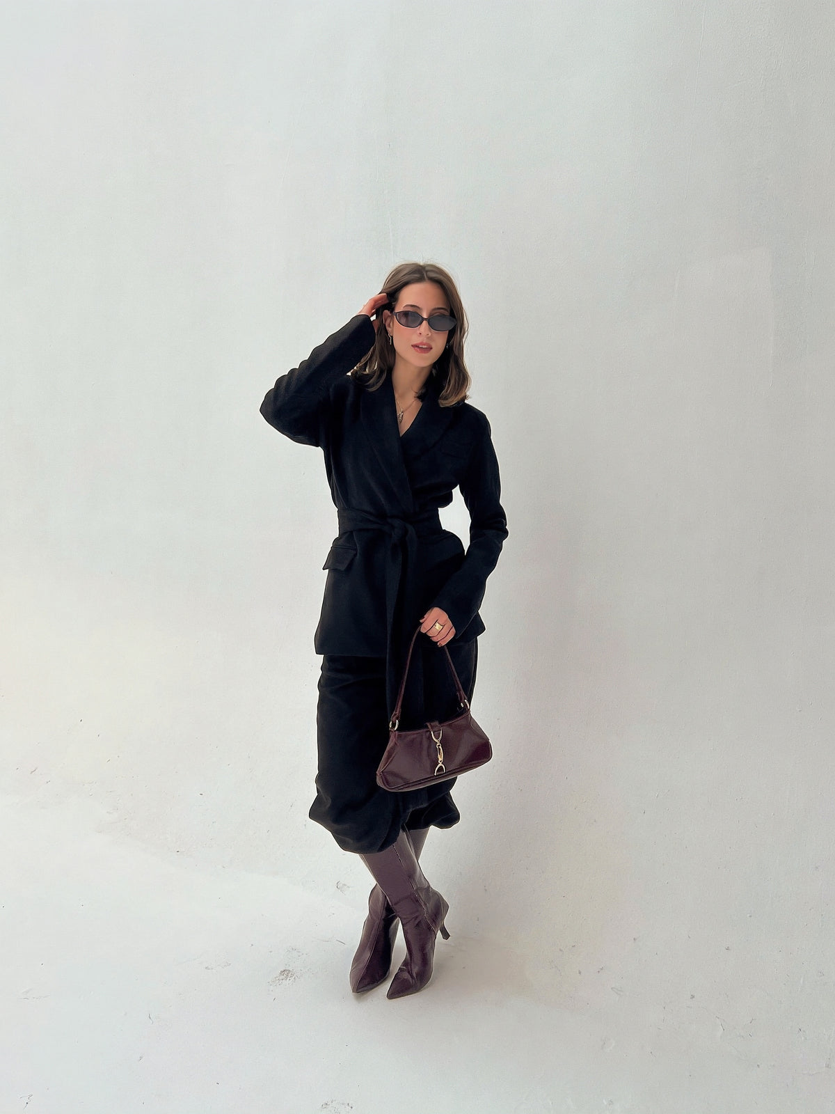 Suede Jacket and Trouser Set