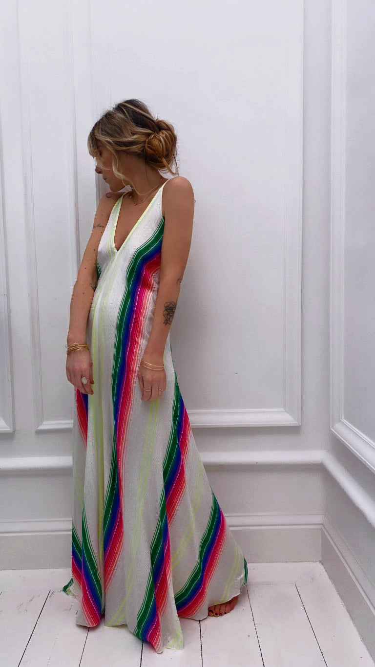 Rainbow Strappy Dress