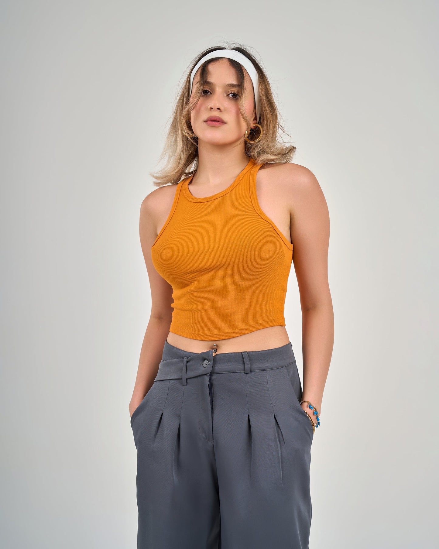 Seam trousers fabric decorative belt